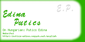 edina putics business card